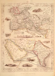 Überlandroute nach Indien